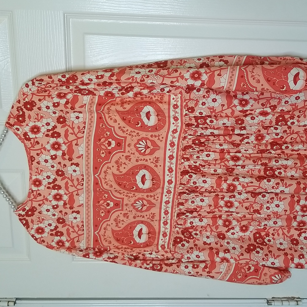 R. Vivimos Womens Longsleeve Floral Print Midi Dress - Picture 8 of 10